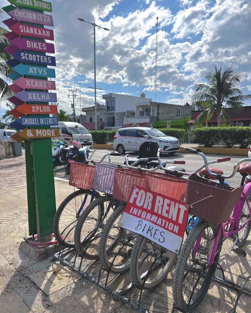 bike rental in tulum mexico