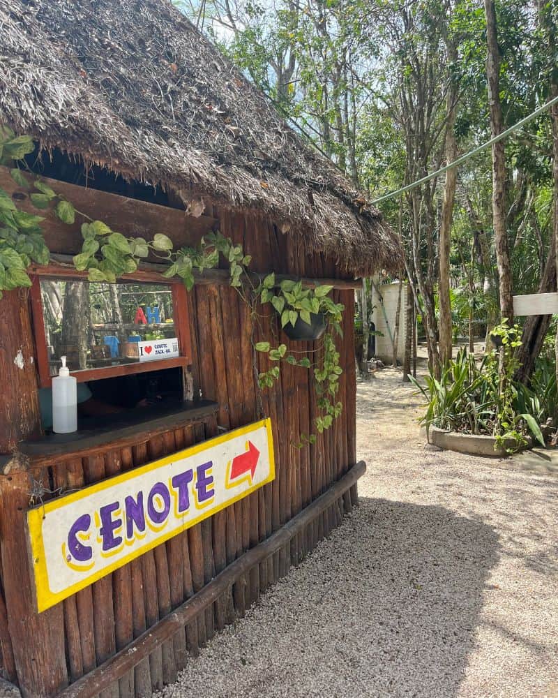 cenote zacil ha entrance 