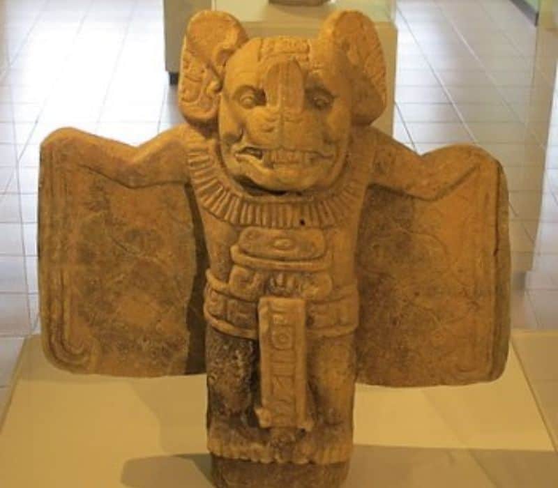 Camazotz maya bat good sculpture